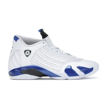 Jordan 14 Retro “White Hyper Royal” 487471-104 | White / Black / Hyper Royal