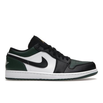 Jordan 1 Low “Green Toe” 553558-371 | Noble Green / White / Black