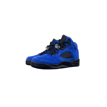 Air Jordan 5 Retro "Blue Suede" - Premium Monochrome Heritage High-Top Model