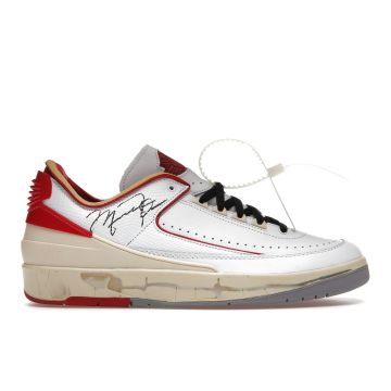 Air Jordan 2 Retro Low SP x 'Off-White White Varsity Red' Sneakers