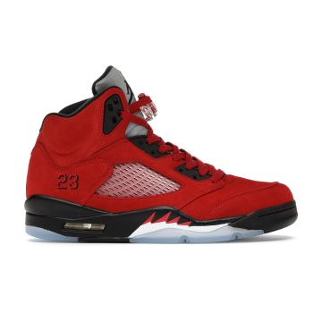 Jordan 5 Retro Raging Bull Red - Bold Retro Basketball Sneakers
