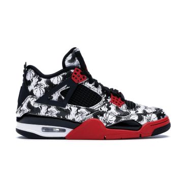 Jordan 4 Retro “Tattoo” BQ0897-006 | Black / Fire Red / White