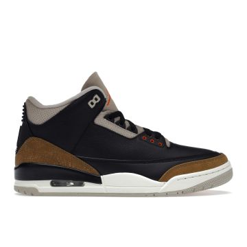 Jordan 3 Retro “Desert Elephant” CT8532-008 | Black / Rush Orange / Fossil Stone