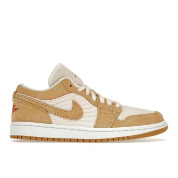 Jordan 1 Low SE “Twine/Orange Quartz” Corduroy Women’s DH7820-700
