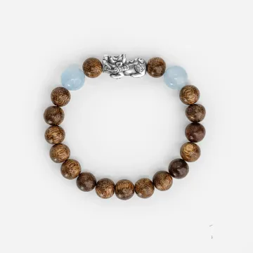 Handcrafted Agarwood Bracelet – Grounding Energy for Meditation, Spiritual Gifts