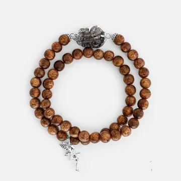 Handcrafted Natural Agarwood Bracelet for Spiritual Gift Buyers – Grounding Energy for Daily Wear, Meditation