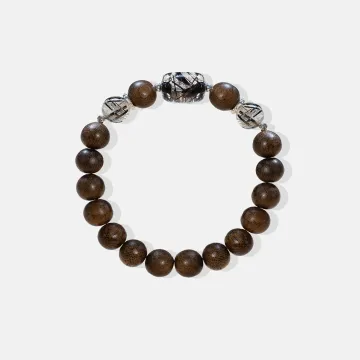 Handcrafted Natural Agarwood Bracelet for Spiritual Gift Buyers – Grounding Energy for Meditation, Daily Wear