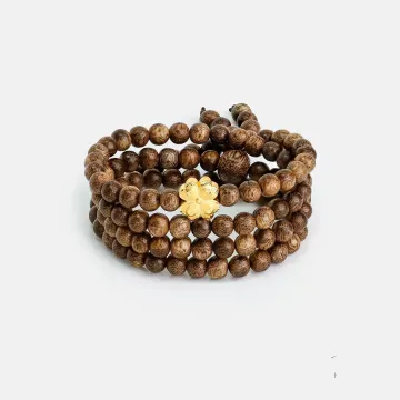 Handcrafted Natural Agarwood Bracelet for Spiritual Souls – Grounding Energy for Daily Wear, Meditation