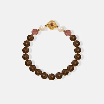 Handcrafted Natural Agarwood Bracelet for Spiritual Souls – Grounding Energy for Daily Wear, Meditation