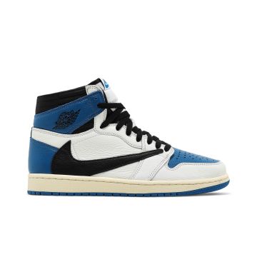 Air Jordan 1 Retro High OG SP “Fragment x Travis Scott” Sail/Black Military Blue| DH3227-105