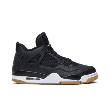 Jordan 4 Retro Laser Black Gum CI1184-001 | Black Gold Gum Retro Sneakers