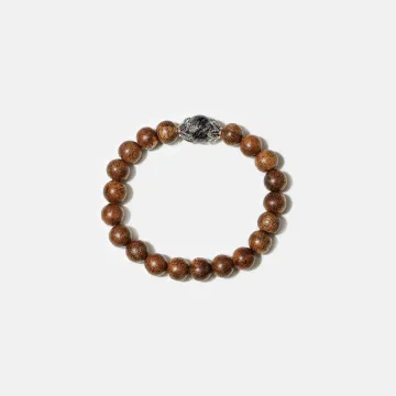 Natural Agarwood Bracelet for Men and Women – Handcrafted Spiritual Wood Bracelet for Daily Wear, Meditation