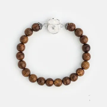 Natural Agarwood Bracelet for Spiritual Gift Buyers – Handcrafted Calming Energy for Meditation, Protection