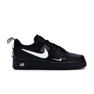 Air Force One Utility Overbranding Black White - Stylish Black & White Utility Sneakers