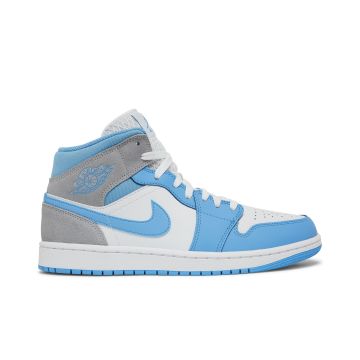 Air Jordan 1 Mid “University Blue Grey” White/Wolf Grey/University Blue | DX9276-100