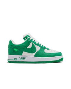LV x Air Force 1 Low By Virgil Abloh White Green - Exclusive Luxury Sneakers