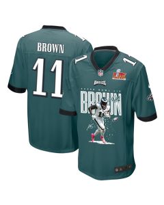 A.J. Brown 11 Philadelphia Eagles ‘A.J.’s TD Tango’ Game Men Jersey – Midnight Green