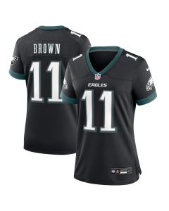 A.J. Brown 11 Philadelphia Eagles Alternate Game Women Jersey – Black