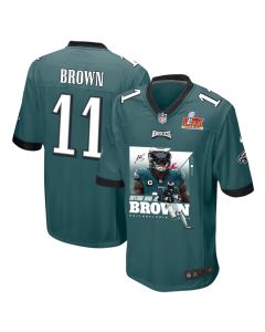 A.J. Brown 11 Philadelphia Eagles ‘Swole Batman’ Game Men Jersey – Midnight Green