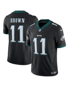 A.J. Brown 11 Philadelphia Eagles Vapor F.U.S.E. Limited Alternate Jersey – Black