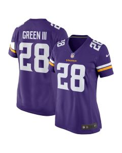 A.J. Green III 28 Minnesota Vikings Team Game Women Jersey – Purple