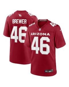 Aaron Brewer 46 Arizona Cardinals Team Game Men Jersey – Cardinal