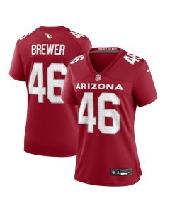 Aaron Brewer 46 Arizona Cardinals Women’s Game Jersey – Cardinal