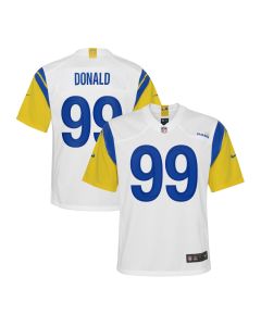 Aaron Donald 99 Los Angeles Rams YOUTH Game Jersey – White