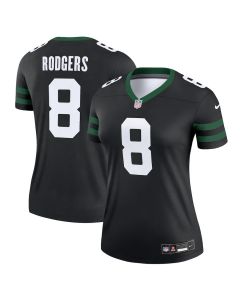 Aaron Rodgers 8 New York Jets Alternate Legend Jersey, Women Legacy Black