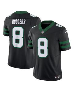 Aaron Rodgers 8 New York Jets Alternate Vapor F.U.S.E. Limited Jersey – Men, Legacy Black
