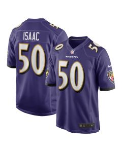 Adisa Isaac 50 Baltimore Ravens Team Game Men Jersey – Purple