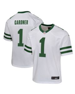 Ahmad Sauce Gardner 1 New York Jets Game YOUTH Jersey – Legacy White