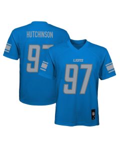 Aidan Hutchinson 97 Detroit Lions Alternate YOUTH Jersey – Blue