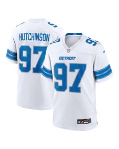 Aidan Hutchinson 97 Detroit Lions Game Jersey – Men, White