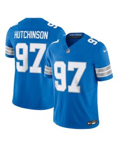 Aidan Hutchinson 97 Detroit Lions Vapor F.U.S.E. Limited Jersey – Men, Blue
