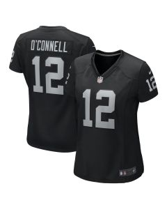 Aidan O’Connell 12 Las Vegas Raiders Women’s Team Game Jersey – Black