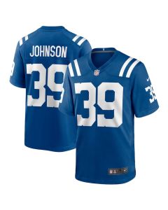 Alex Johnson 39 Indianapolis Colts Team Game Men Jersey – Royal