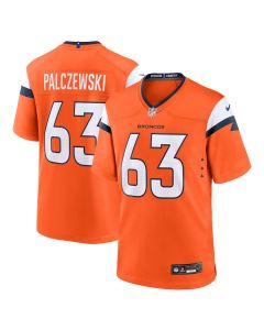 Alex Palczewski 63 Denver Broncos Team Game Men Jersey – Orange