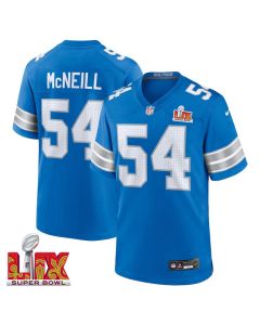 Alim McNeill #54 Detroit Lions Super Bowl LIX Jersey – Men’s – Blue