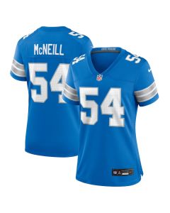 Alim McNeill 54 Detroit Lions Women’s Team Game Jersey – Blue