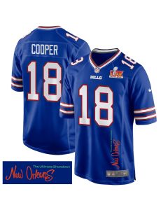 Amari Cooper 18 Buffalo Bills Super Bowl LIX ‘New Orleans – The Ultimate Showdown’ EMBROIDERED Game Men Jersey – Royal
