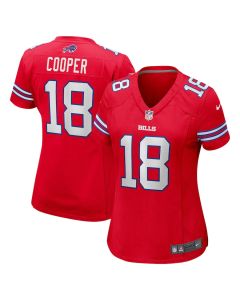Amari Cooper 18 Buffalo Bills Women’s 2nd Alternate Game Jersey – Red