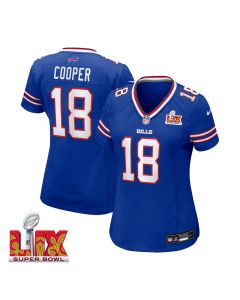 Amari Cooper #18 Buffalo Bills Super Bowl LIX Women’s Jersey – Royal
