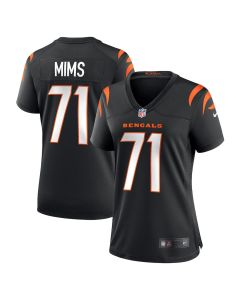 Amarius Mims 71 Cincinnati Bengals Women’s Game Jersey – Black