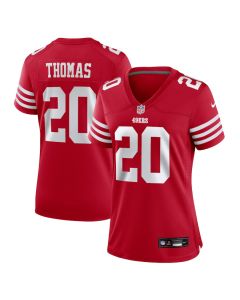 Ambry Thomas 20 San Francisco 49ers Women’s Game Jersey – Scarlet