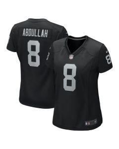 Ameer Abdullah 8 Las Vegas Raiders Women’s Team Game Jersey – Black