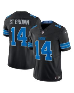 Amon-Ra St. Brown 14 Detroit Lions 2nd Alternate Vapor F.U.S.E. Limited Jersey – Black