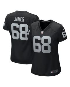 Andre James 68 Las Vegas Raiders Women Game Jersey – Black