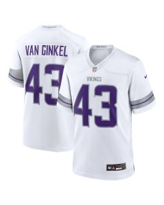 Andrew Van Ginkel 43 Minnesota Vikings Alternate Game Men Jersey – White