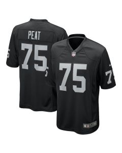 Andrus Peat 75 Las Vegas Raiders Team Game Men Jersey – Black